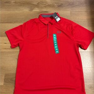 Under Armour Red Polo Shirt Vibrant Comfortable Stylish
